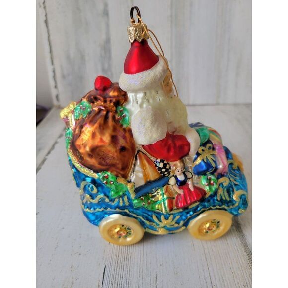 Radko royal roadster Santa large car toys ornament vintage Xmas tree - Picture 4 of 8